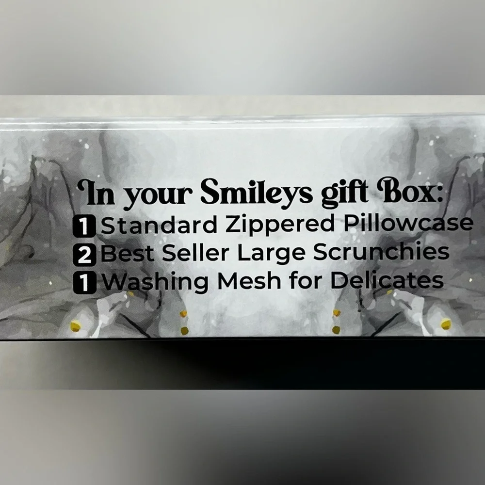 NWT Smily Silk Pillowcase - 100% Pure Mulberry Silk - 22Momme Highest Grade 6A